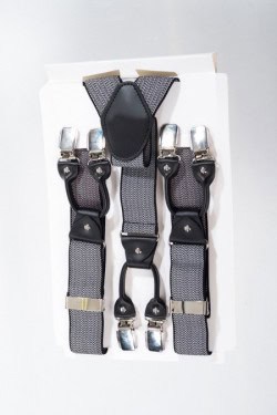 Bretelles rockabilly noire et beige