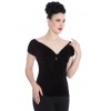 Haut Hell bunny vintage en velours noir