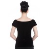 Haut pinup en velours noir