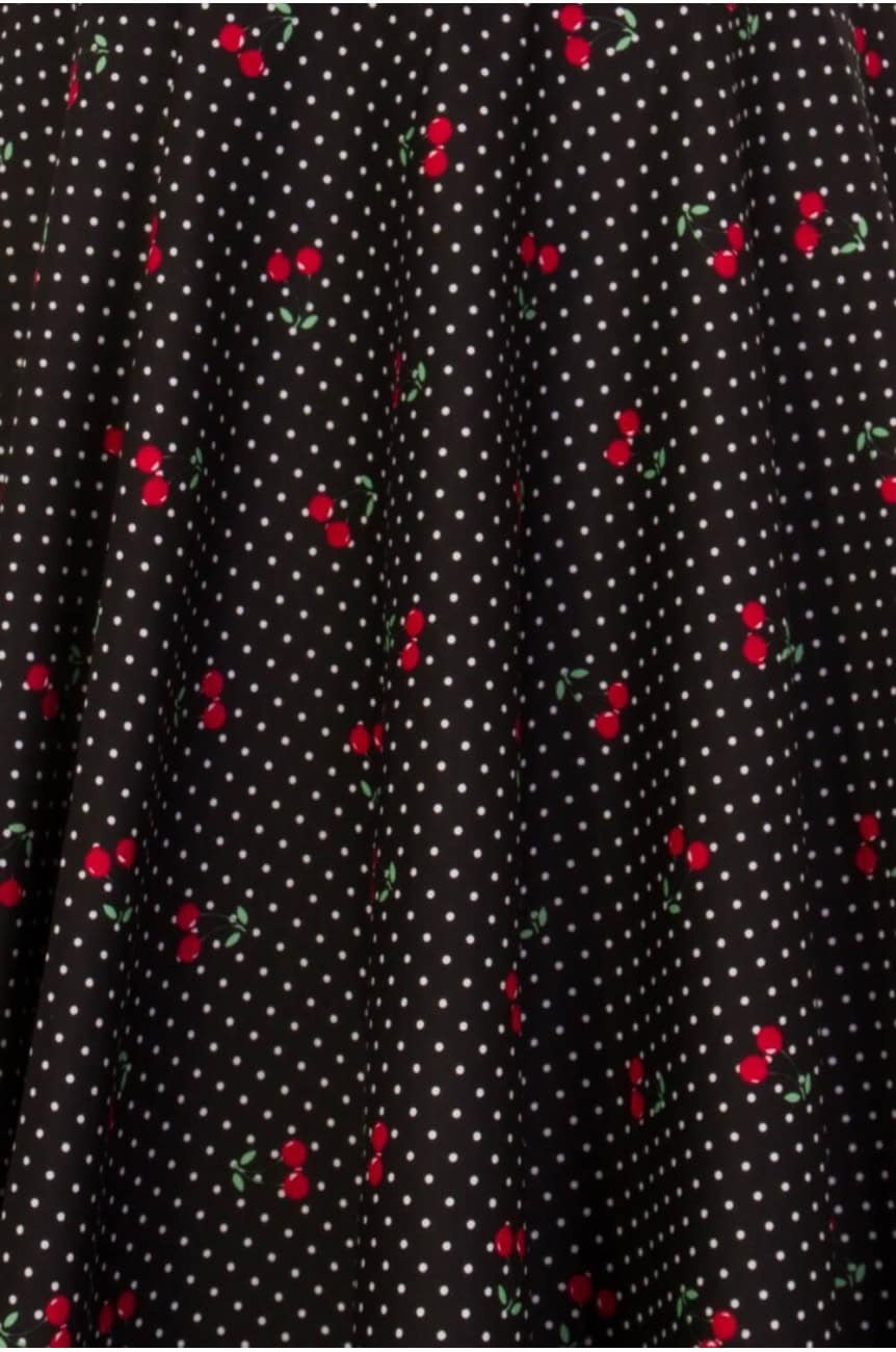 Robe vintage cerises et pois