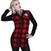 Veste tunique rouge Hyraw femme