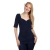 Dolores top bleu brocade