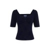 Haut bleu brocade collectif