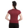 Haut en lurex rouge