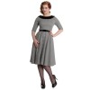 Robe rétro pied de poule