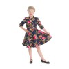 Robe enfant rétro à fleur