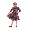 Robe enfant rétro à fleur
