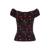 Haut a cerises et fleurs de cerisier