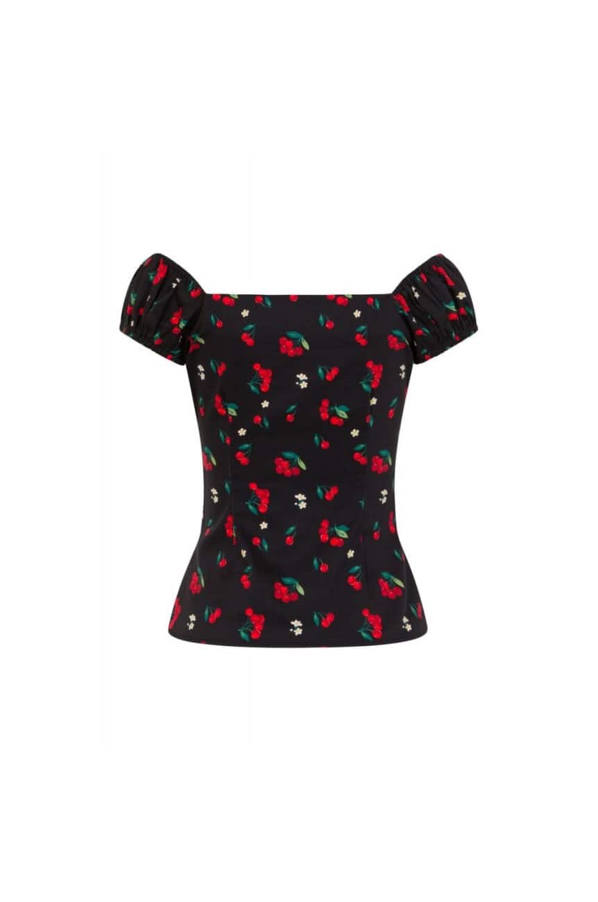 Haut a cerises et fleurs de cerisier