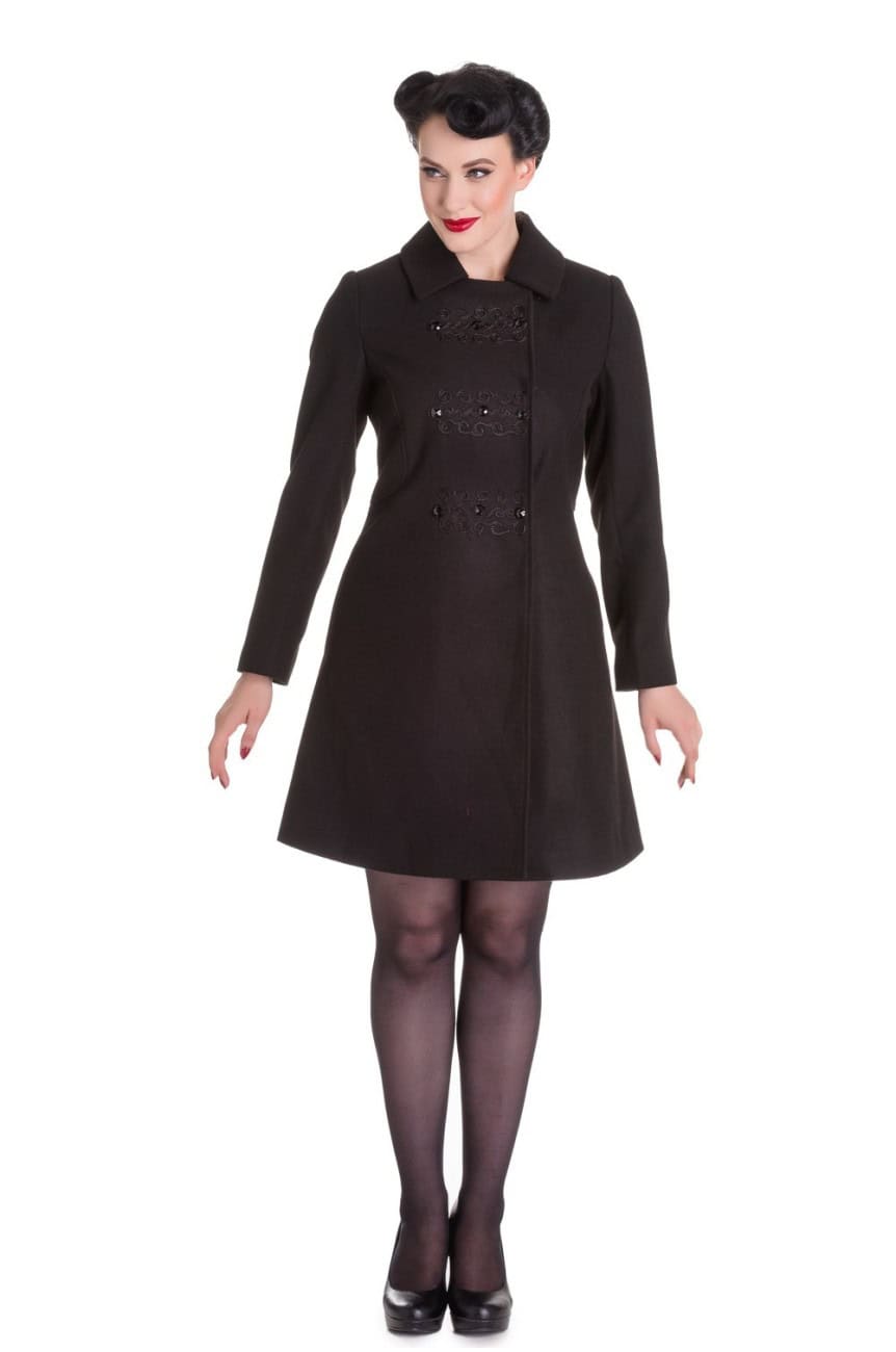 Manteau noir hell bunny