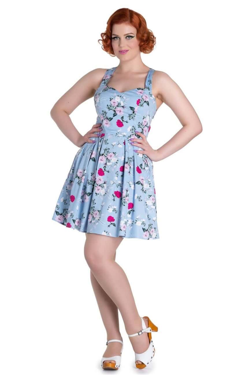 Robe hell bunny pin up fleurie