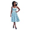 Robe plage bleue a bretelles