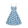 Robe coquillages bleue a bretelles