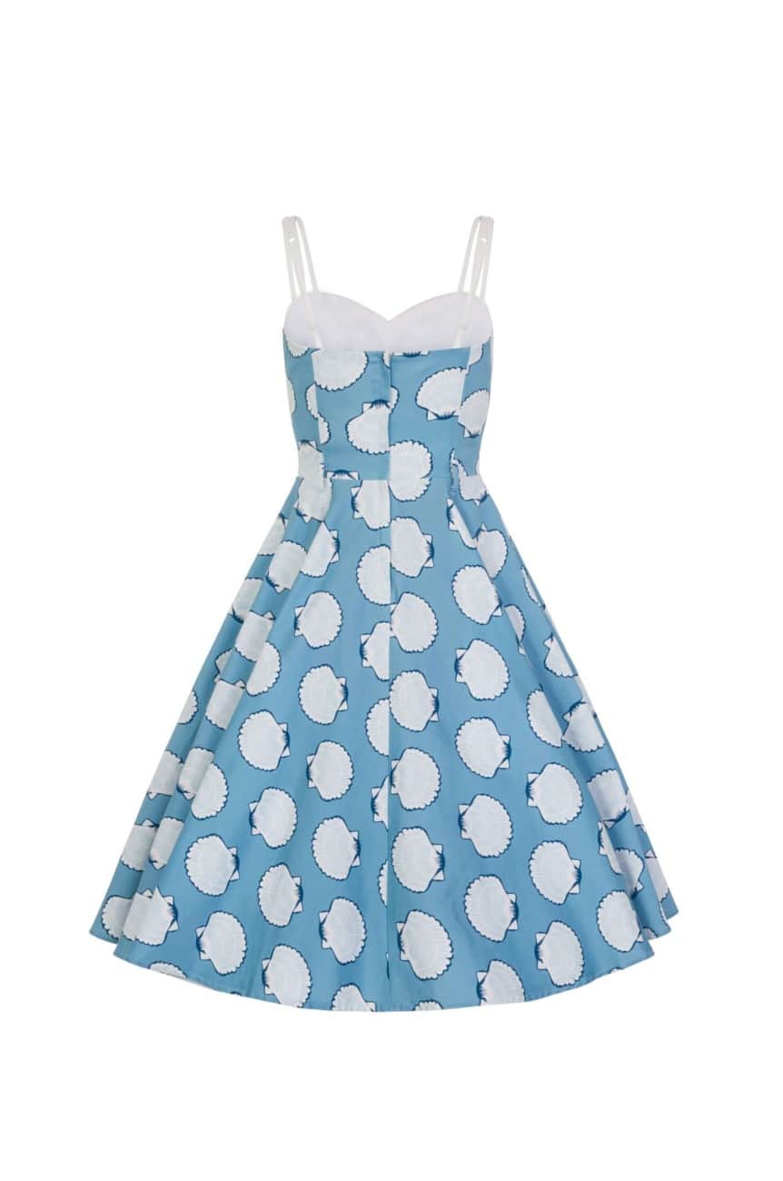 Robe vintage collectif bleue a bretelles