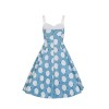 Robe vintage collectif bleue a bretelles