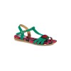 Sandales pin-up vertes pasteque