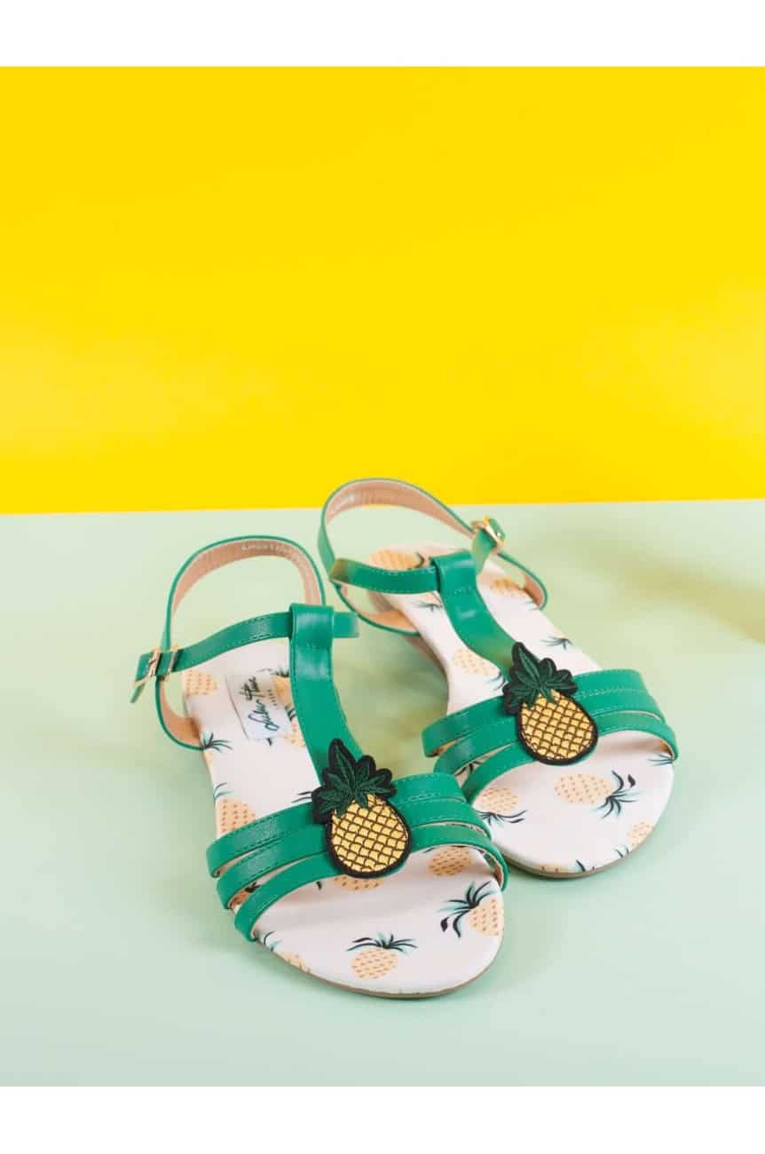 Sandales ananas pinup