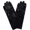Gants velours noir arabesque