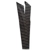 Bandeau pour cheveux rayé noir et or