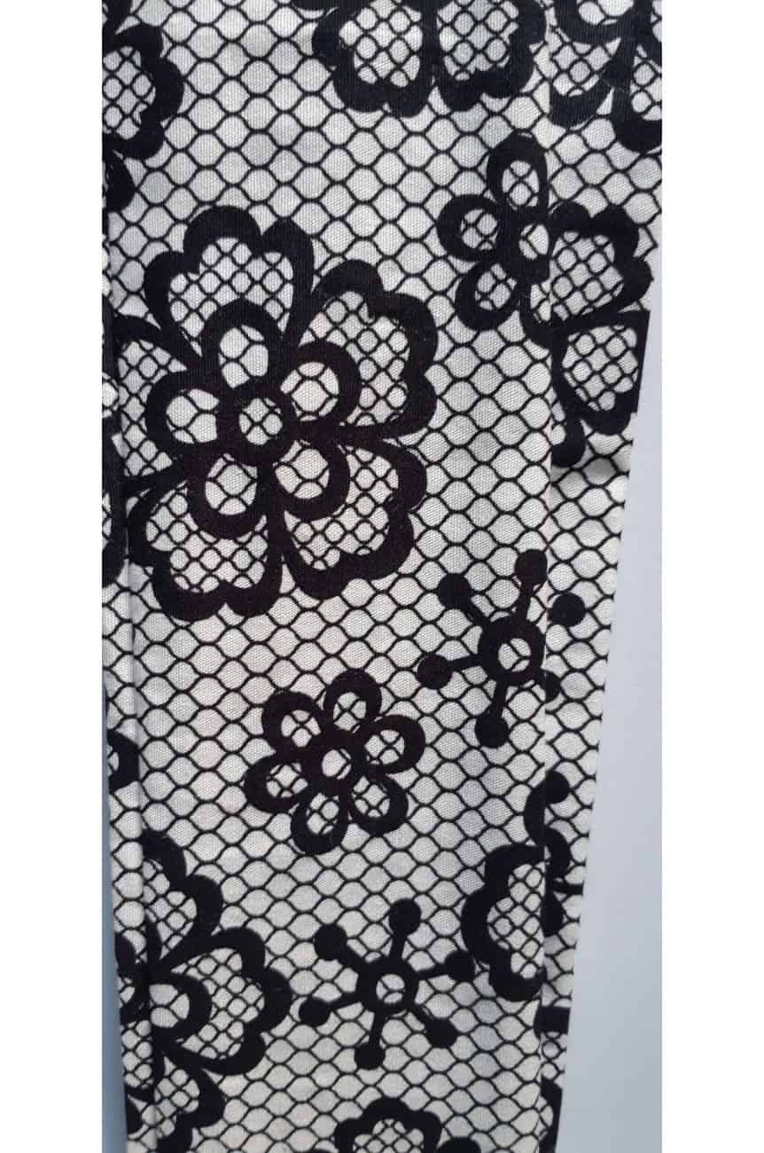 Bandeau vintage motif fleurs et dentelle