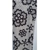 Bandeau vintage motif fleurs et dentelle