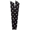 Bandeau rétro noir a gros pois