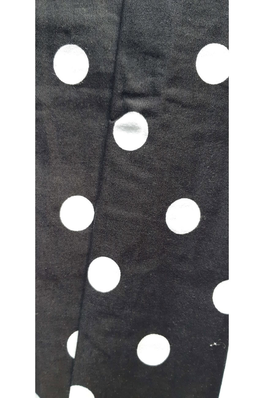 Bandeau rétro noir a gros pois