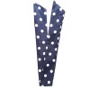Bandeau pin up bleu a pois blanc