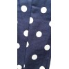 Bandeau pin up bleu a pois blanc
