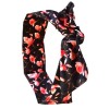 Bandeau pinup noir fleur de cerisier