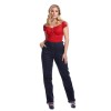 Jean taille haute bleu rockabilly