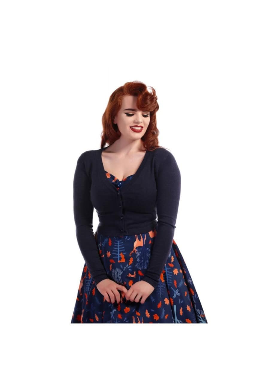 Cardigan noir rétro collectif