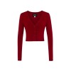 Cardigan pin-up bordeaux