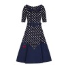 Robe rockabilly a pois 50s