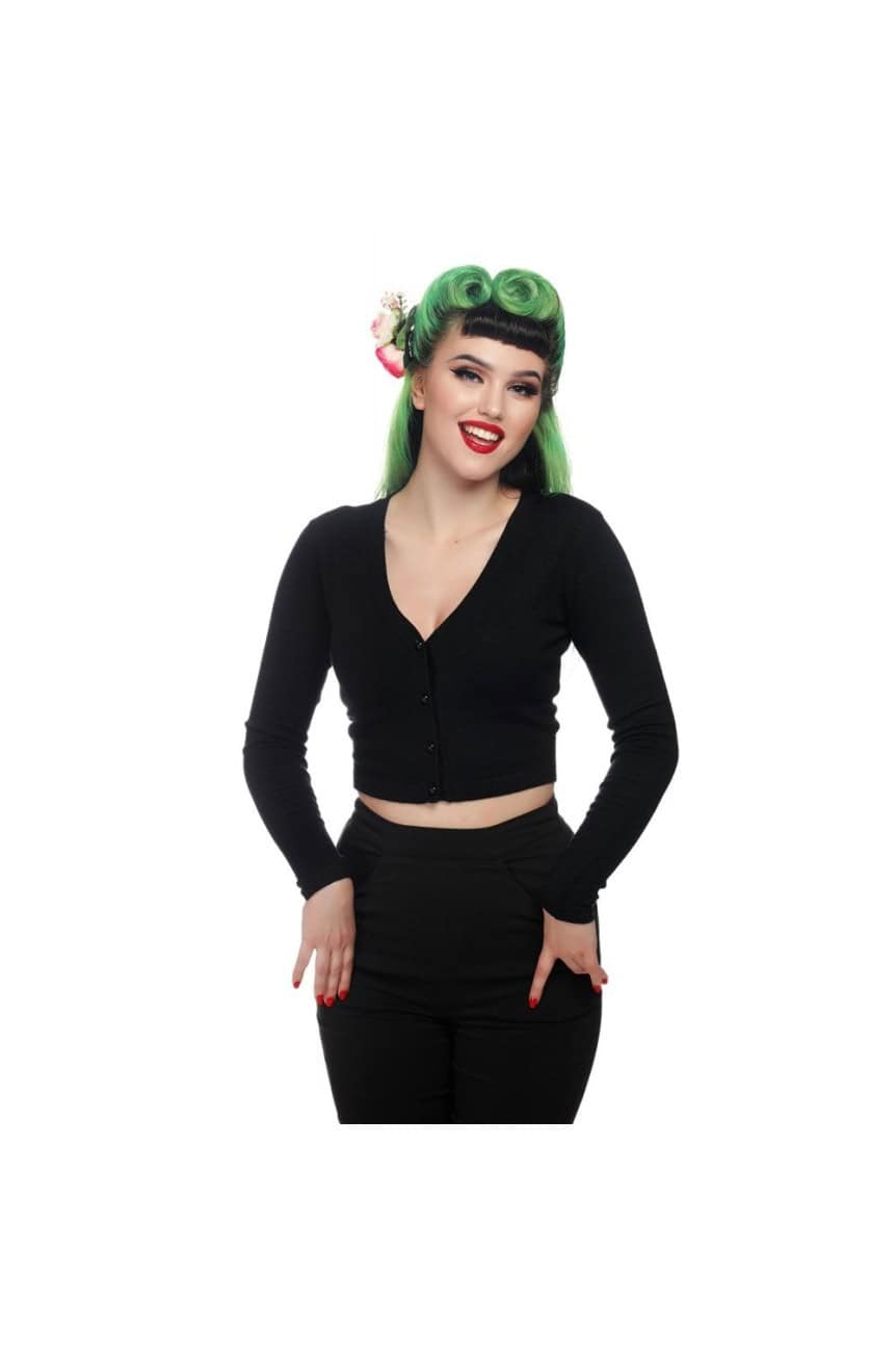 Cardigan rockabilly noir