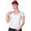 Haut rétro blanc pin up Banned