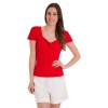 Haut pin up rouge décolleté Banned