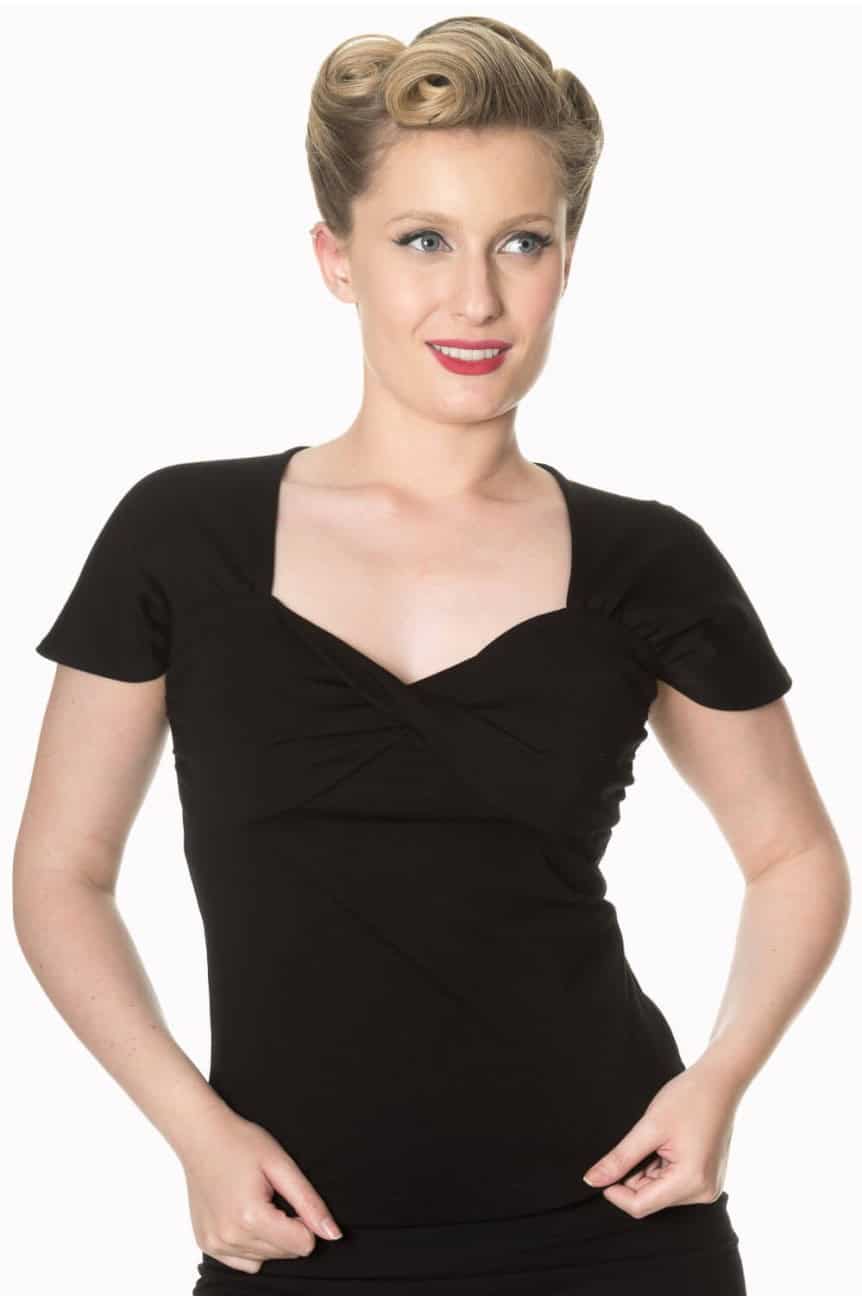 Haut rockabilly noir Banned