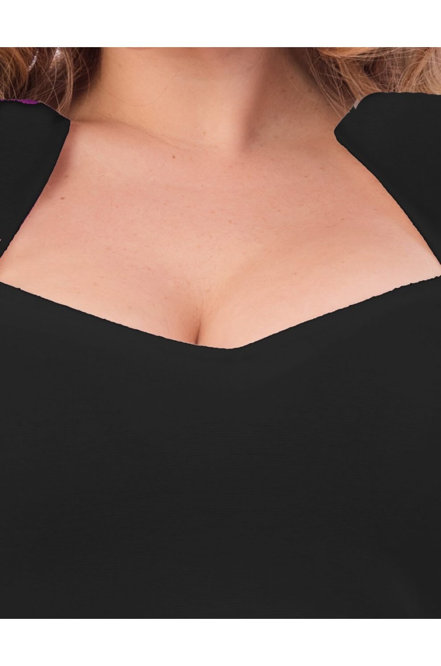 Haut pin-up noir femme