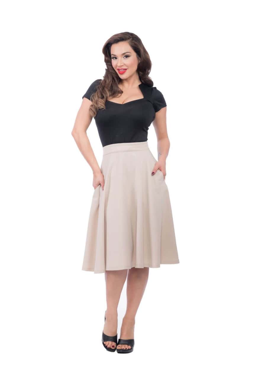 Haut rockabilly decolleté