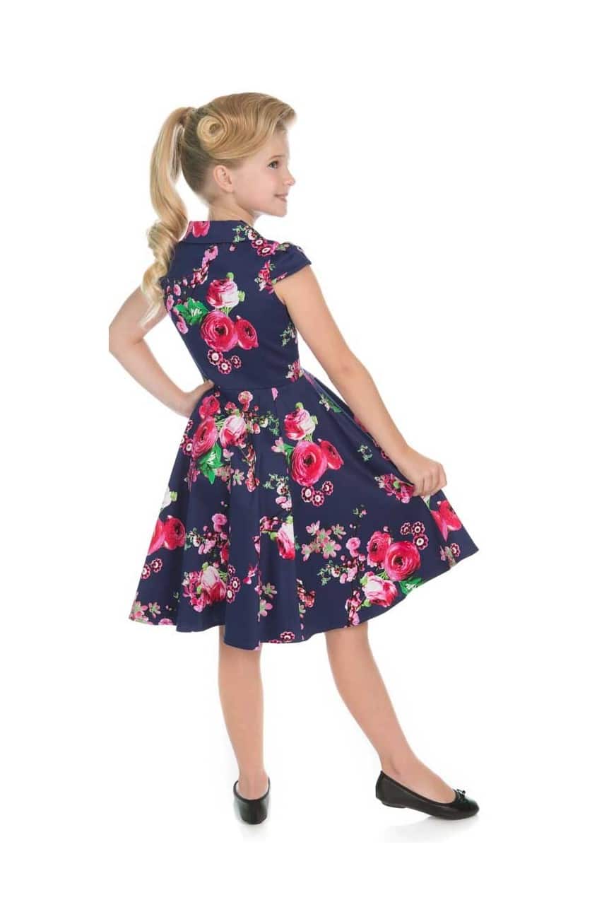Roe pin-up fillette hearts and roses