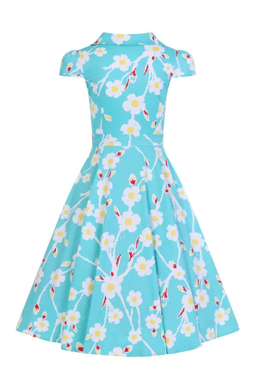 Robe pin-up fleurs hearts and roses