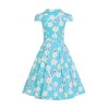Robe pin-up fleurs hearts and roses