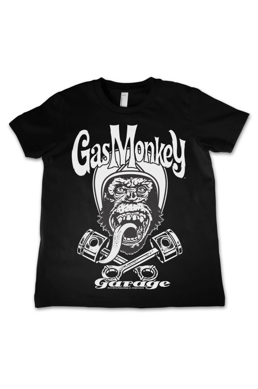 Tee shirt enfant gas money garage biker monkey