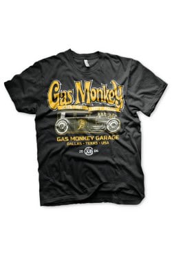 Tee shirt green hot rod gas monkey garage