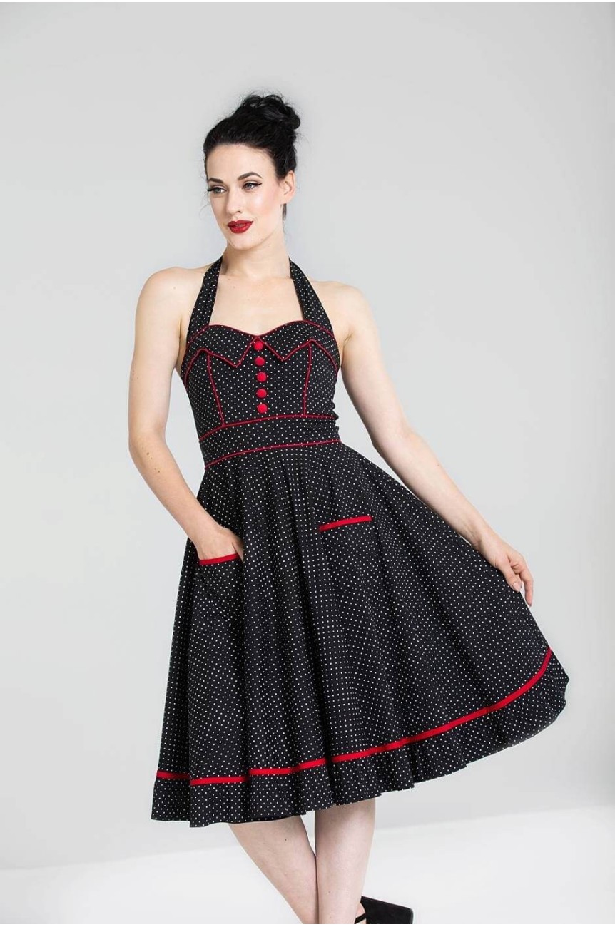 Robe swing a pois HELL BUNNY
