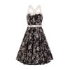 Robe retro noire et blanche