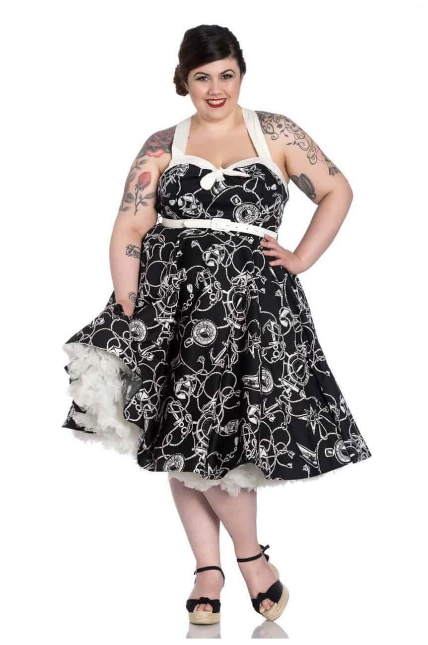 Robe rétro pinup grande taille