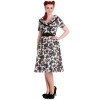 Robe florale années 50 rockabilly