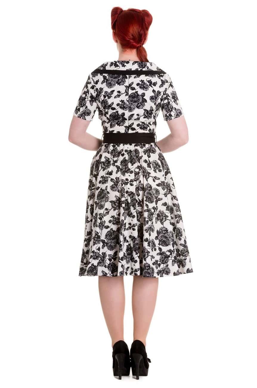 Robe florale années 50